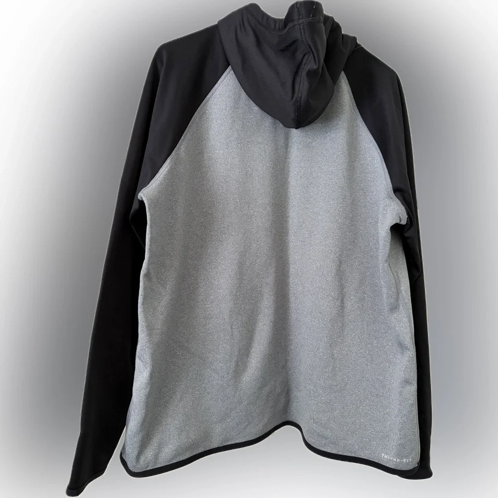 Nike Women's Black and Gray Hoodie - Size XL, Good Condition - Picture 2 of 6